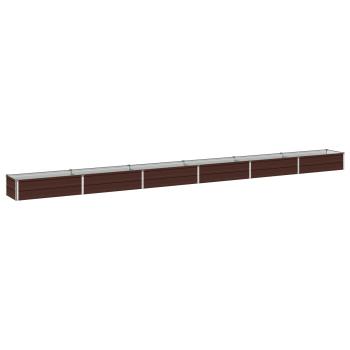 Hochbeet im Garten Braun 480 x 40 x 24 cm kaltgewalzter Stahl
