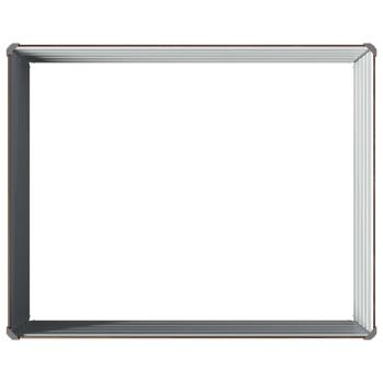 Hochbeet im Garten Schwarz 100 x 80 x 55 cm kaltgewalzter Stahl