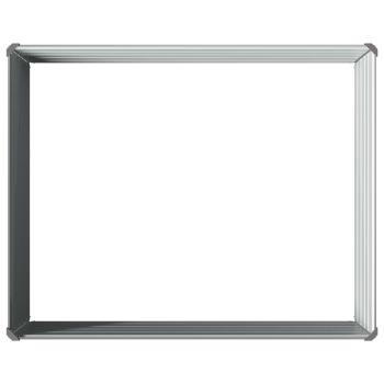Hochbeet im Garten Grau 100 x 80 x 55 cm Stahl