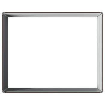 Hochbeet im Garten Braun 100 x 80 x 55 cm Stahl