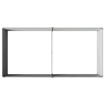 Hochbeet im Garten Schwarznuss 163 x 80 x 55 cm Stahl