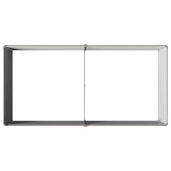 Hochbeet im Garten Braun 163 x 80 x 55 cm Verzinkter Stahl