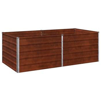 Hochbeet im Garten Rostig 160 x 80 x 55 cm Pappe