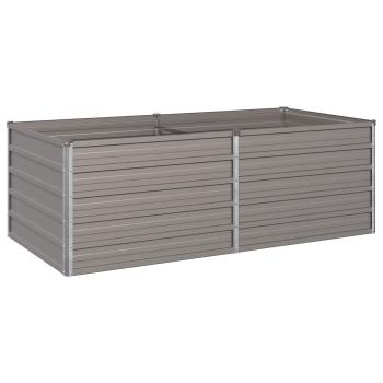 Hochbeet im Garten Rostig 160 x 80 x 55 cm Pappe