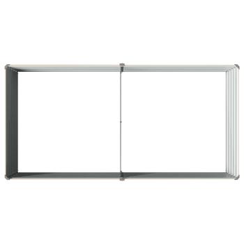 Hochbeet im Garten Elfenbein 163 x 80 x 55 cm Stahl