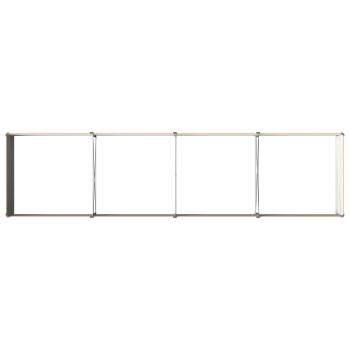 Hochbeet im Garten Holz Natur 321 x 80 x 55 cm Stahl