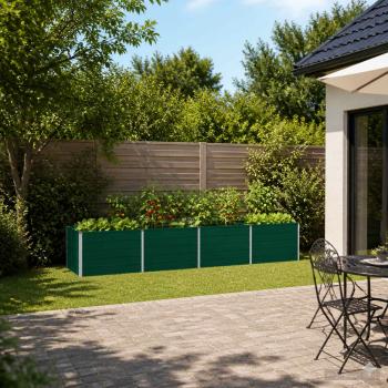 ARDEBO.de - Hochbeet im Garten Grün 321 x 80 x 55 cm Stahl