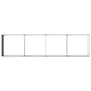 Hochbeet im Garten Braun 321 x 80 x 55 cm Stahl