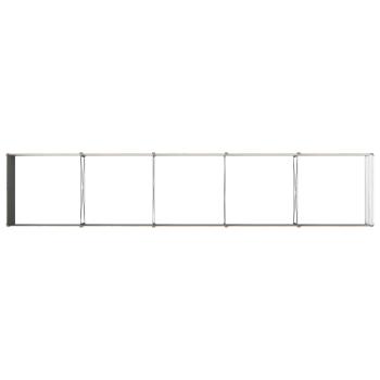 Hochbeet im Garten Holz Braun 400 x 80 x 55 cm Stahl