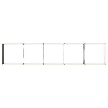 Hochbeet im Garten Holz Natur 400 x 80 x 55 cm Stahl
