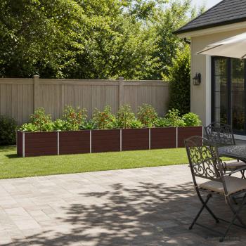 ARDEBO.de - Hochbeet im Garten Braun 480 x 80 x 55 cm Stahl