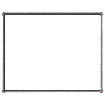 Hochbeet im Garten Verzinktes Silber 100 x 80 x 24 cm Stahl