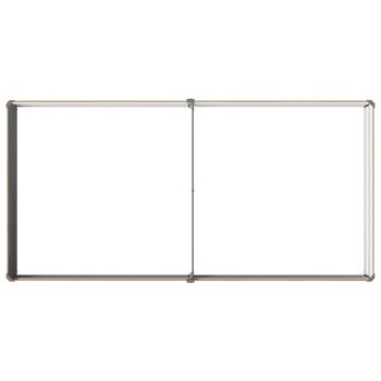 Hochbeet im Garten Holz Braun 160 x 80 x 24 cm Stahl