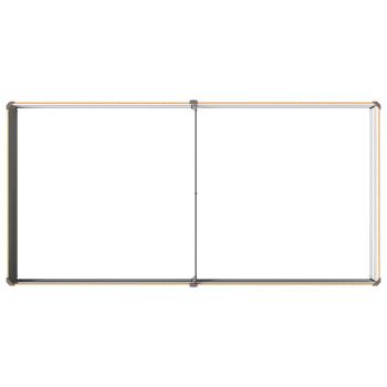 Hochbeet im Garten Holz Natur 160 x 80 x 24 cm Stahl