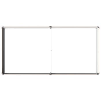 Hochbeet im Garten Schwarzwalnuss 160 x 80 x 24 cm Stahl