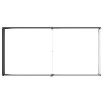 Hochbeet im Garten Anthrazit 160 x 80 x 24 cm Stahl
