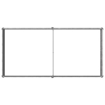 Hochbeet im Garten Silber 160 x 80 x 24 cm verzinkt