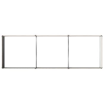 Hochbeet im Garten Holz Braun 240 x 80 x 24 cm Stahl