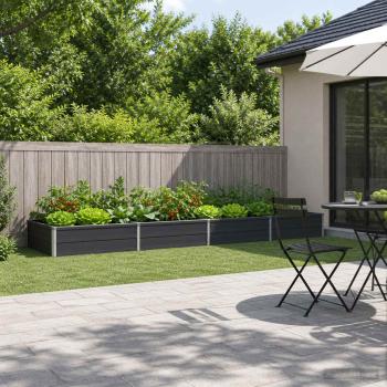 ARDEBO.de - Hochbeet im Garten Anthrazit 320 x 80 x 24 cm
