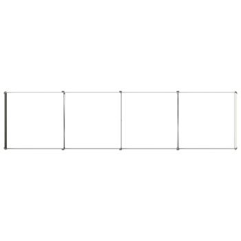 Hochbeet im Garten Elfenbein 320 x 80 x 24 cm Stahl