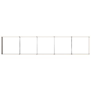 Hochbeet im Garten Holz Natur 400 x 80 x 24 cm Stahl