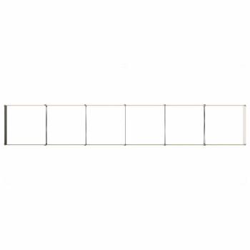 Hochbeet im Garten Holz Natur 480 x 80 x 24 cm Stahl