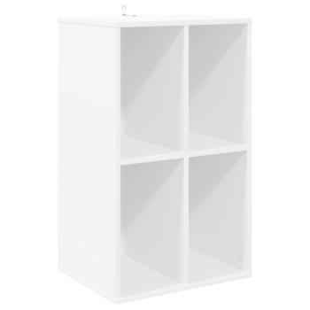 Schallplattenschrank Wei? 44,5 x 36,5 x 74,5 cm Holzwerkstoff