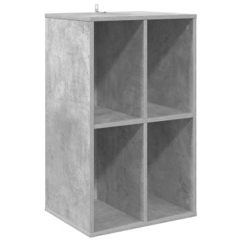 Schallplattenschrank Betongrau 44,5 x 36,5 x 74,5 cm