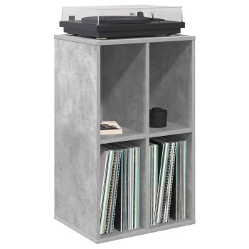 Schallplattenschrank Betongrau 44,5 x 36,5 x 74,5 cm