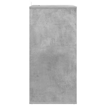 Schallplattenschrank Betongrau 44,5 x 36,5 x 74,5 cm