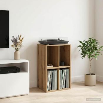 ARDEBO.de - Schallplattenschrank Artisan-Eiche 44,5 x 36,5 x 74,5 cm