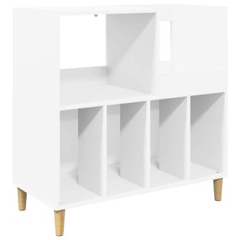Plattenspieler Stand Wei? 82 x 39,5 x 82,5 cm Holzwerkstoff