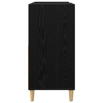 Plattenspieler Stand Schwarz Eichen-Optik 82 x 39,5 x 82,5 cm