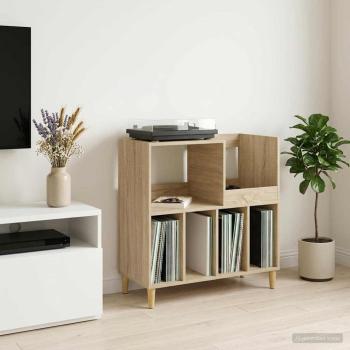 ARDEBO.de - Plattenspieler Stand Sonoma-Eiche 82 x 39,5 x 82,5 cm
