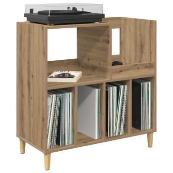 Plattenspieler Stand Artisan-Eiche 82 x 39,5 x 82,5 cm