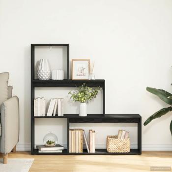 ARDEBO.de - Raumteiler Bücherregal 123 x 29 x 123 cm Holzwerkstoff