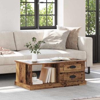 ARDEBO.de - Couchtisch Altholz 90 x 50 x 35 cm Holzwerkstoff