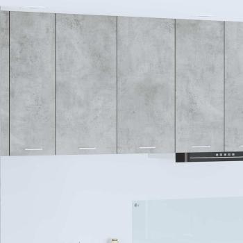 ARDEBO.de - H?ngeschrank Betongrau 80 x 31 x 80 cm Holzwerkstoff
