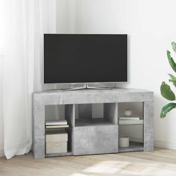 ARDEBO.de - Eck-LED-TV-Schrank 100 x 40 x 50 cm Beton Grau Holzwerkstoff