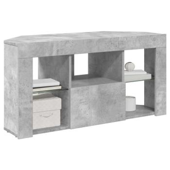 Eck-LED-TV-Schrank 100 x 40 x 50 cm Beton Grau Holzwerkstoff