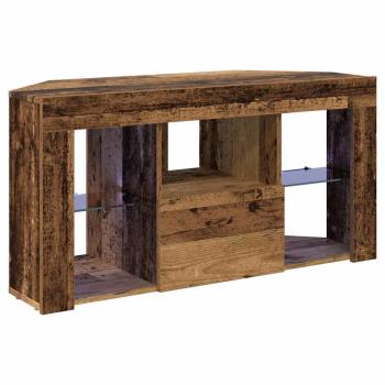 Eck-LED-TV-Schrank 100 x 40 x 50 cm Altholz Holzwerkstoff