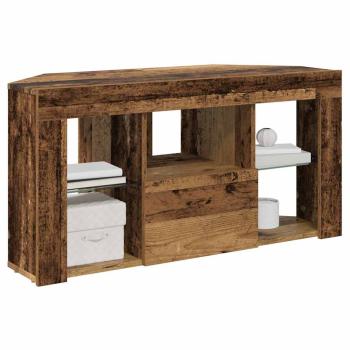 Eck-LED-TV-Schrank 100 x 40 x 50 cm Altholz Holzwerkstoff