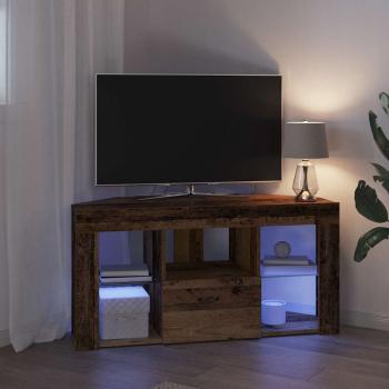 Eck-LED-TV-Schrank 100 x 40 x 50 cm Altholz Holzwerkstoff