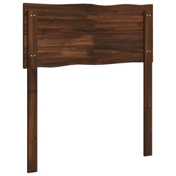 Kopfteil mit Live Edge ROSTOCK Dunkelbraun 80 cm