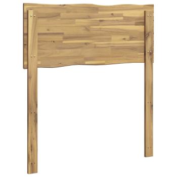 Kopfteil mit Live Edge ROSTOCK Weiß 80 cm Massivholz Akazie