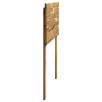 Baumkanten-Kopfteil ROSTOCK Weiß 100 cm Massivholz Akazie