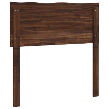 Baumkanten-Kopfteil ROSTOCK Dunkelbraun 80 cm Massivholz Akazie