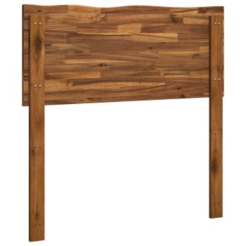 Baumkanten-Kopfteil ROSTOCK Natur 75 cm Massivholz Akazie