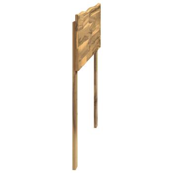 Kopfteil mit Live Edge ROSTOCK Weiß 100 cm Massivholz Akazie