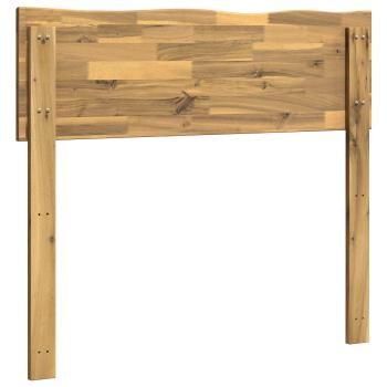 Kopfteil mit Live Edge ROSTOCK Weiß 100 cm Massivholz Akazie